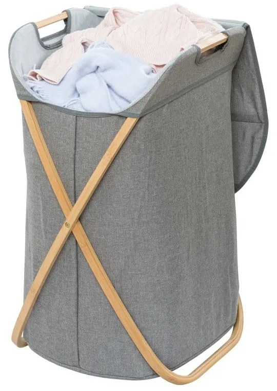 Bahari Bamboo bambuszvázas szennyestartó, 79 l - Wenko