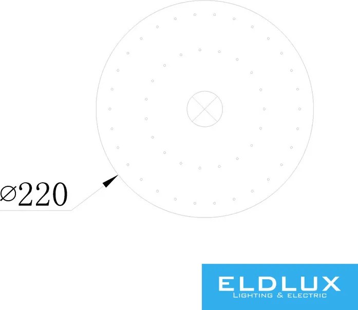 ELDLUX OMX6003-D220 ELDILEN Kristály Mennyezeti Lámpa IP20
