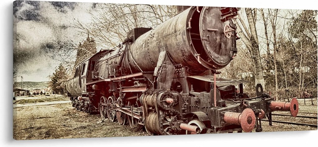 A mozdony történelmi képe (120x50 cm)