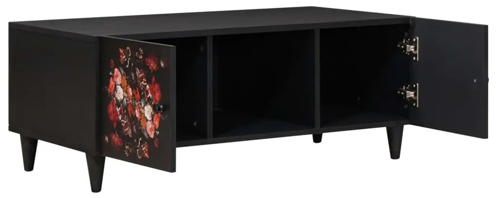 vidaXL Dohányzóasztal Sokszínű 100 x 54 x 40 cm Tömör Mangófát