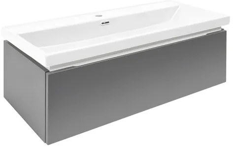 SAT Feel Fürdőszobaszekrény mosdóval 100x30x44,8 cm antracit matt SATFEEL100ANTU4
