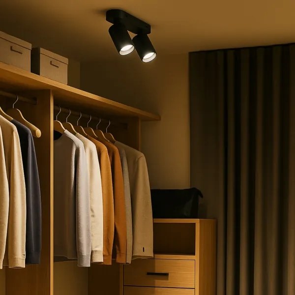 Rabalux 73082 - YORLI spotlámpa 2xGU10/7W/230V fekete