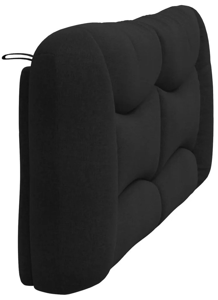 fekete szövet fejtámla párna Hvar 180 cm