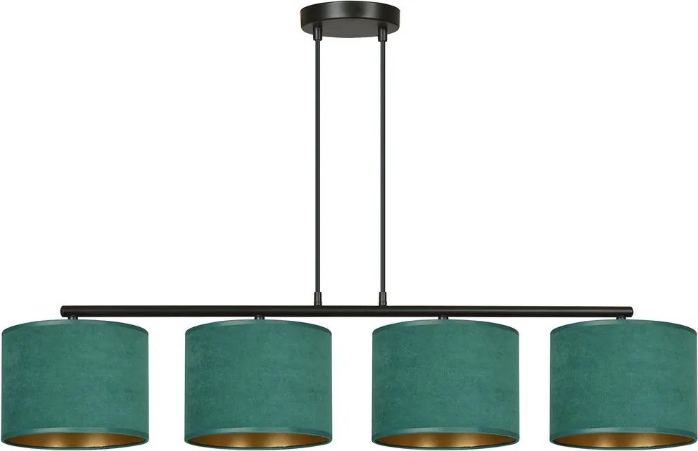 Emibig modern függeszték hilde fekete zöld emi1051/4