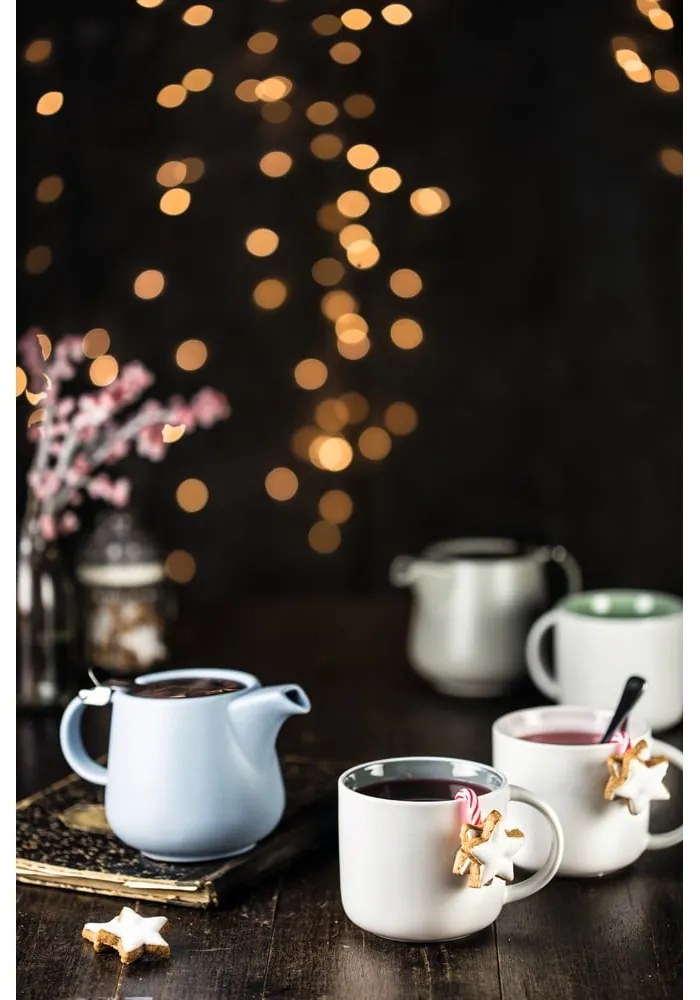 Tint kék porcelán teáskanna szűrővel, 1,2 l - Maxwell &amp; Williams