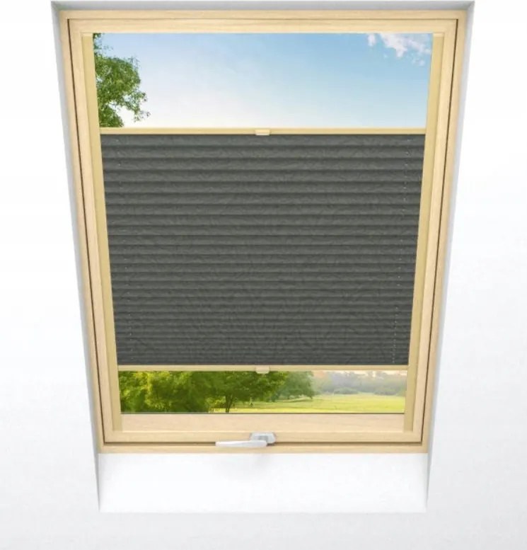 Tetőtéri roló pliszírozott 40x170cm Termo méretre sötétítő