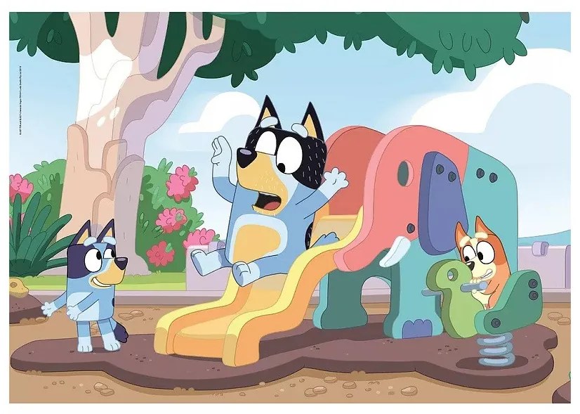 Bluey Playground 104 db-os puzzle Clementoni