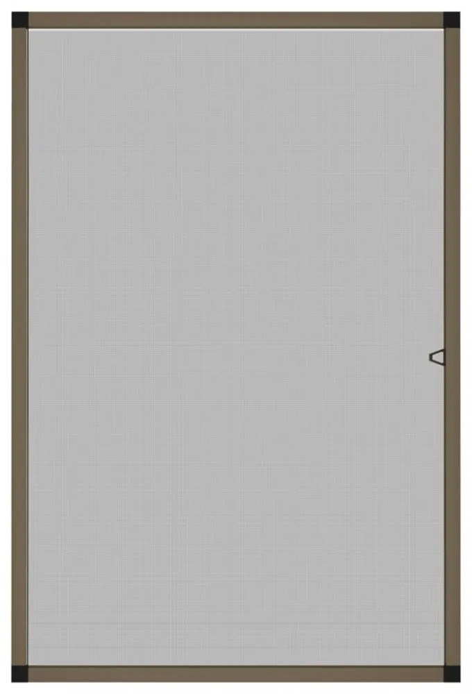 barna ablakszúnyogháló 90x120 cm