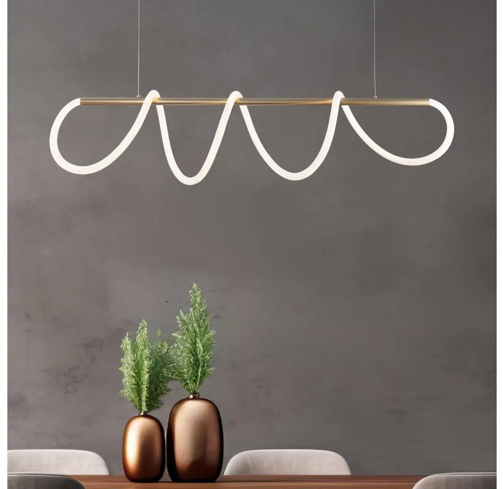 Zuma Line 20006PM-GD - LED Csillár zsinóron BALBO LED/45W/230V 3000/4000/6000K