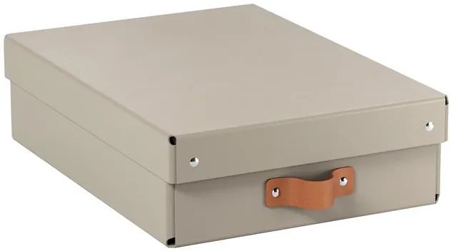 Tárolódoboz, M méret, alacsony, LEITZ Puro, homokbézs (E61480012)