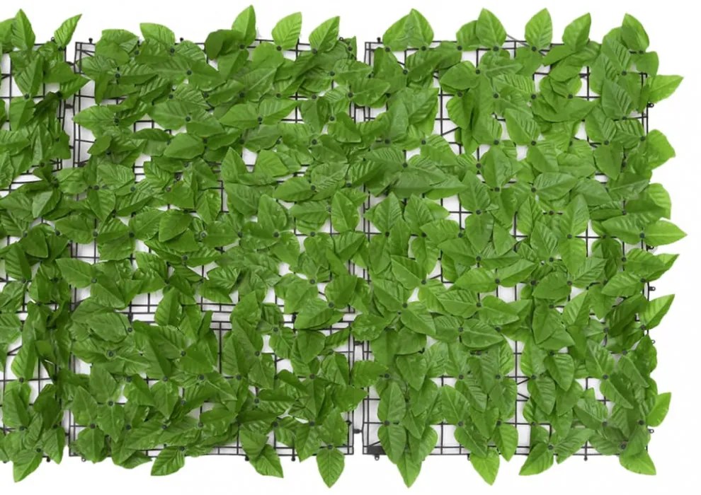 zöld leveles erkélyparaván 300 x 75 cm