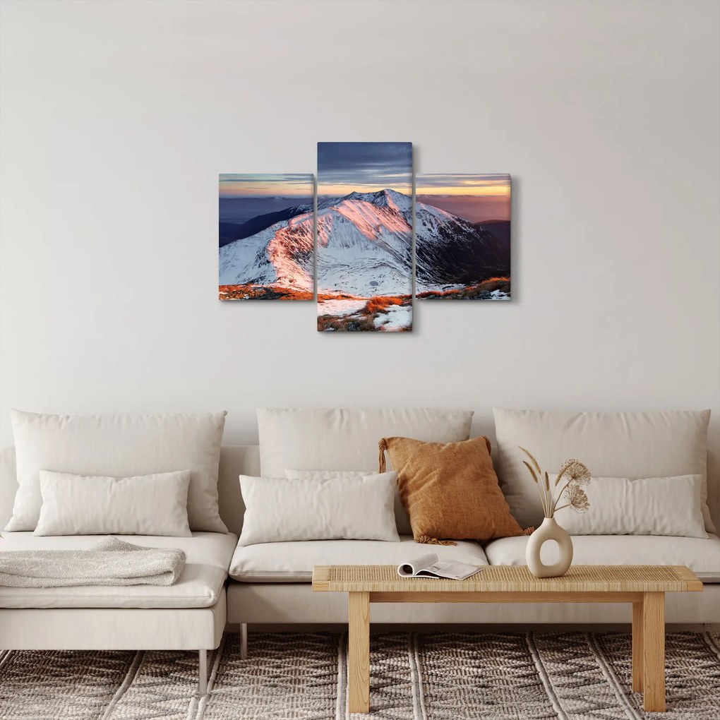 Kép - Téli hegyi panoráma II. (90x60 cm)