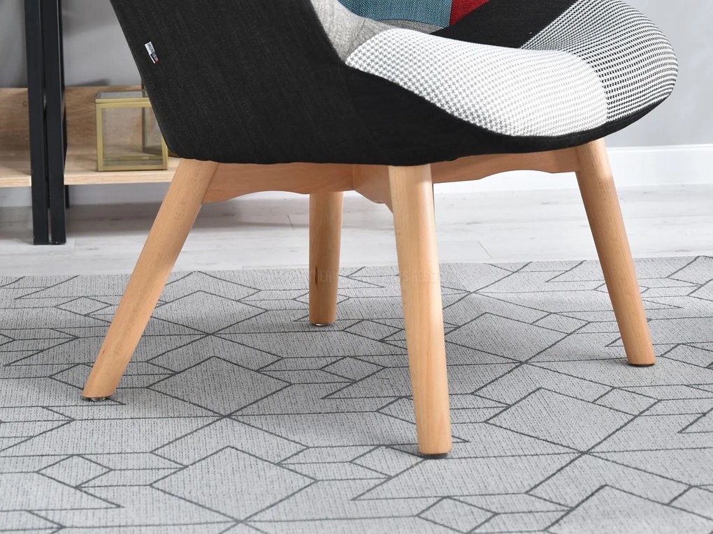 Fotel Nutri (patchwork + fekete). 1110344