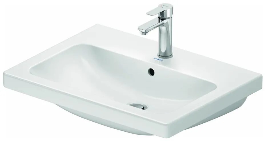 Duravit 23996500002 - D-CODE függesztett mosdó 65x48 cm kerámia/fényes fehér