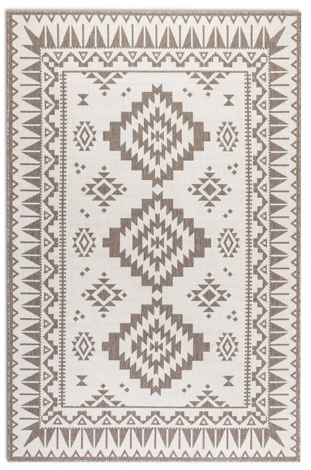 Barna-krémszínű kültéri szőnyeg 200x290 cm Gemini – Elle Decoration