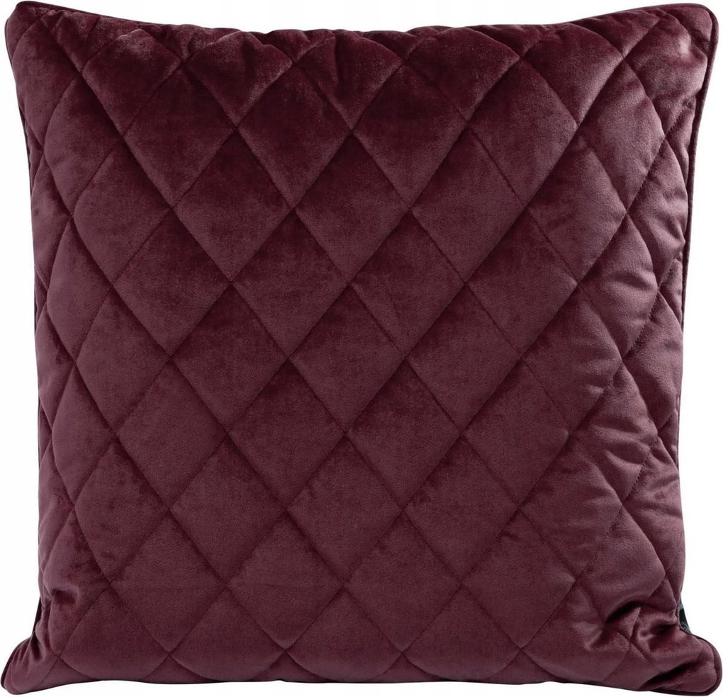 Párnahuzat velúr VELVET/27 45x45 bordó