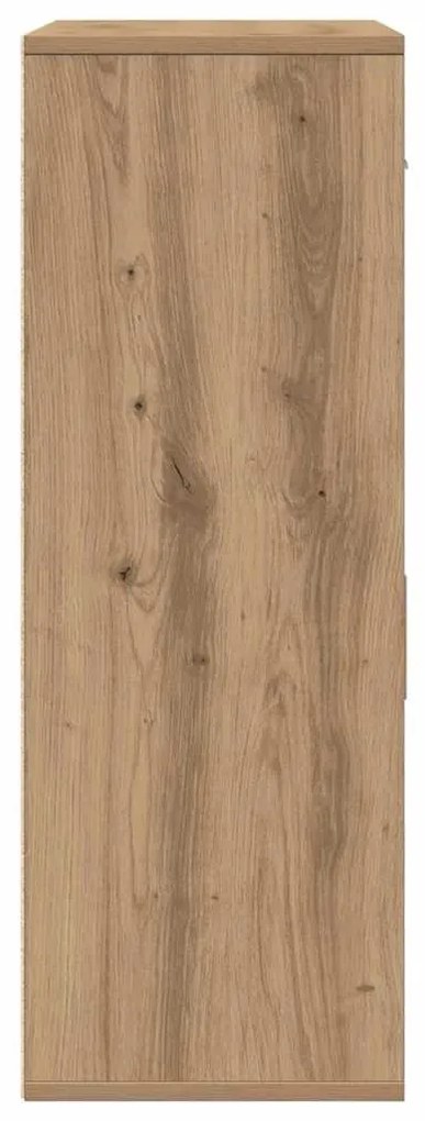 Széf fiókkal kézműves tölgy 79 x 38 x 80 cm Faanyag