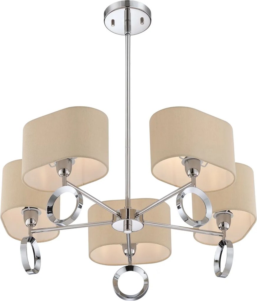 Quoizel modern csillár brock csiszolt króm elsqzs-brk5005c