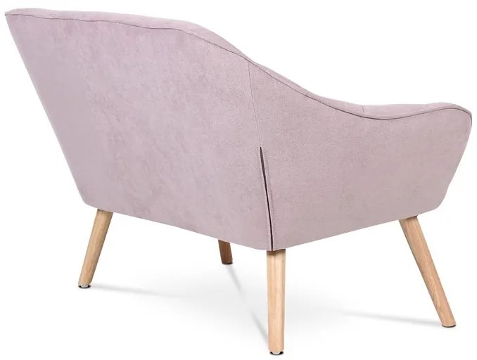 Kétszemélyes kanapé, rózsaszín szövet kárpittal, AK-322 PINK2