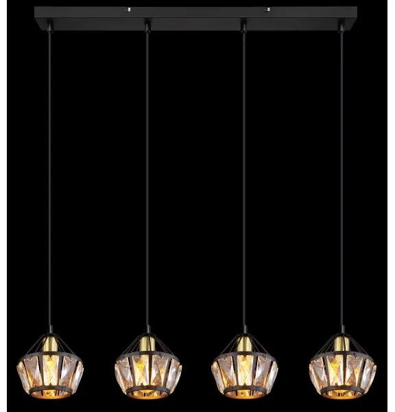 Globo 54359-4H - Csillár zsinóron LOIS 4xE14/40W/230V