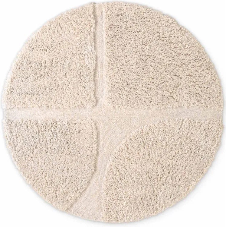 Krémszínű kézi szövésű kerek szőnyeg ø 200 cm Lambeth Jasper – Ted Baker