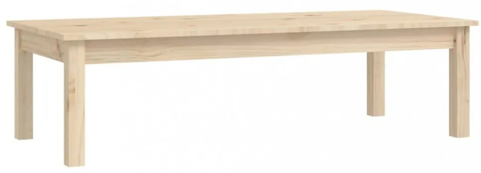 tömör fenyőfa dohányzóasztal 110 x 50 x 30 cm