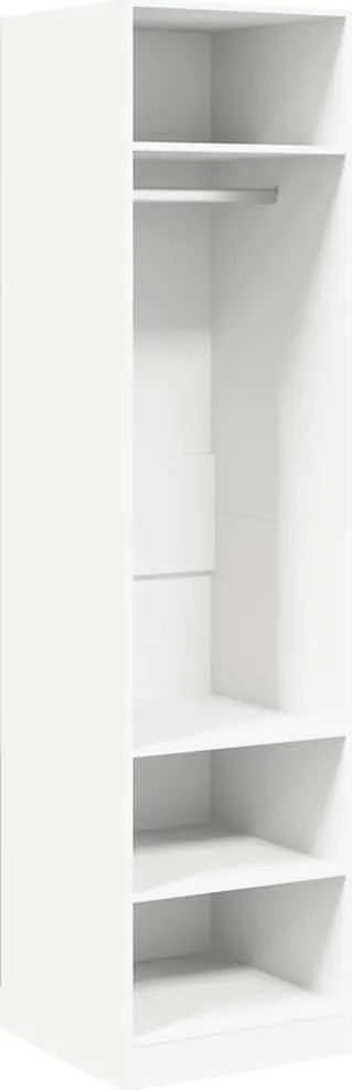 vidaXL fehér szerelt fa ruhásszekrény 50 x 50 x 200 cm