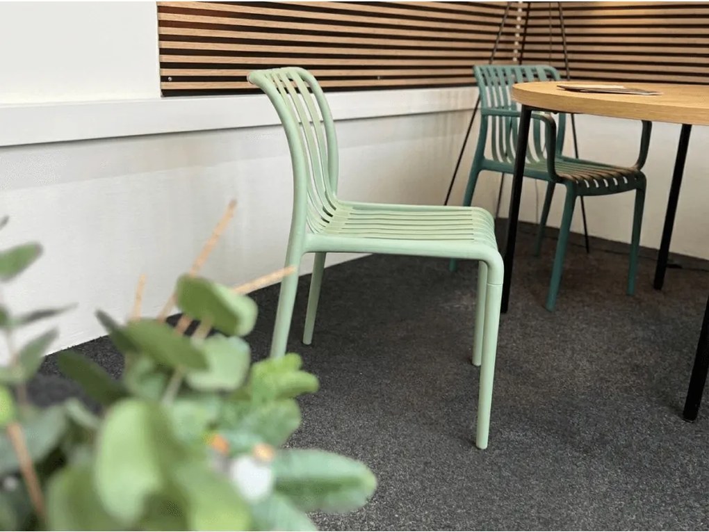 Műanyag szék TREGO, zöld
