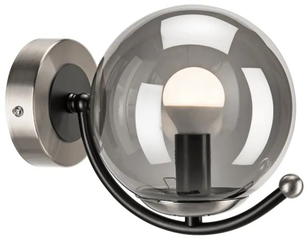 Fali lámpa GEORGIA 1xE14/5W/230V matt króm/füstös