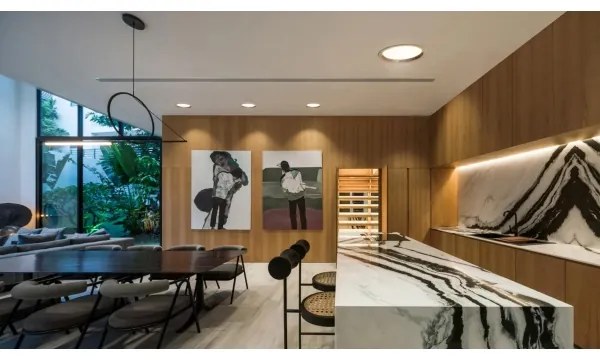 APLED - LED Lámpa RONDO WOODLINE LED/18W/230V 4000K átm. 26 cm tölgy tömör fa