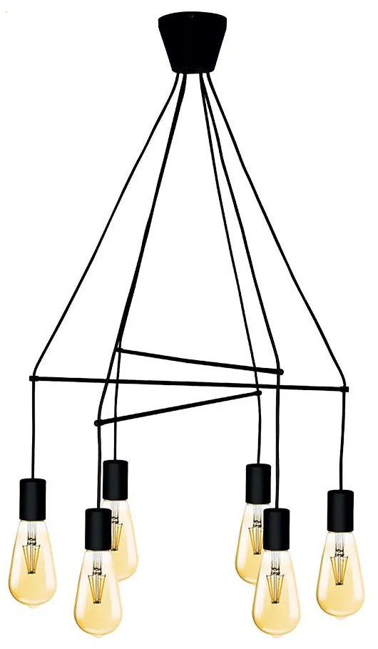 Prezent TWIG 17200 Függőlámpa 6x40W/E27 IP20