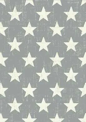 Olcsó Szőnyegek 160x225cm Szürke Csillagos Szőnyeg
