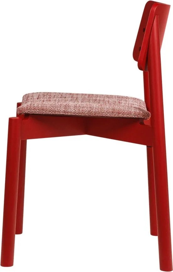 Piros rakásolható étkezőszék Wem – noo.ma