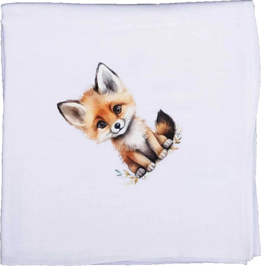Textil tetra pelenka kisróka mintával 70x70cm
