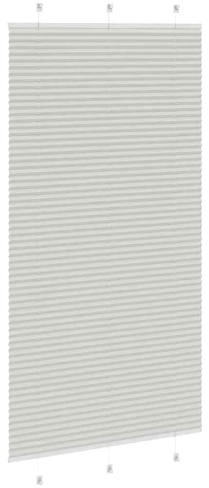 pliszírozott redőny világosszürke 110x200 cm szövetszélesség