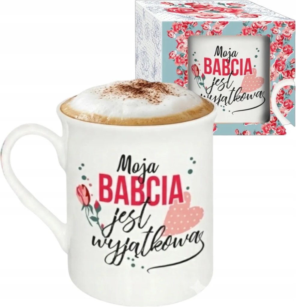 Nagymama Bögre 300 ML Dobozban Ajándék Nagymama Nap Születésnap Névnap