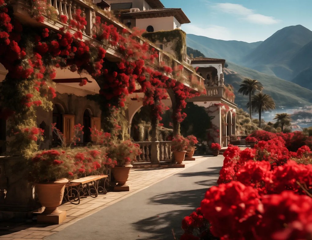 Poszter 65x50cm Vörös idill