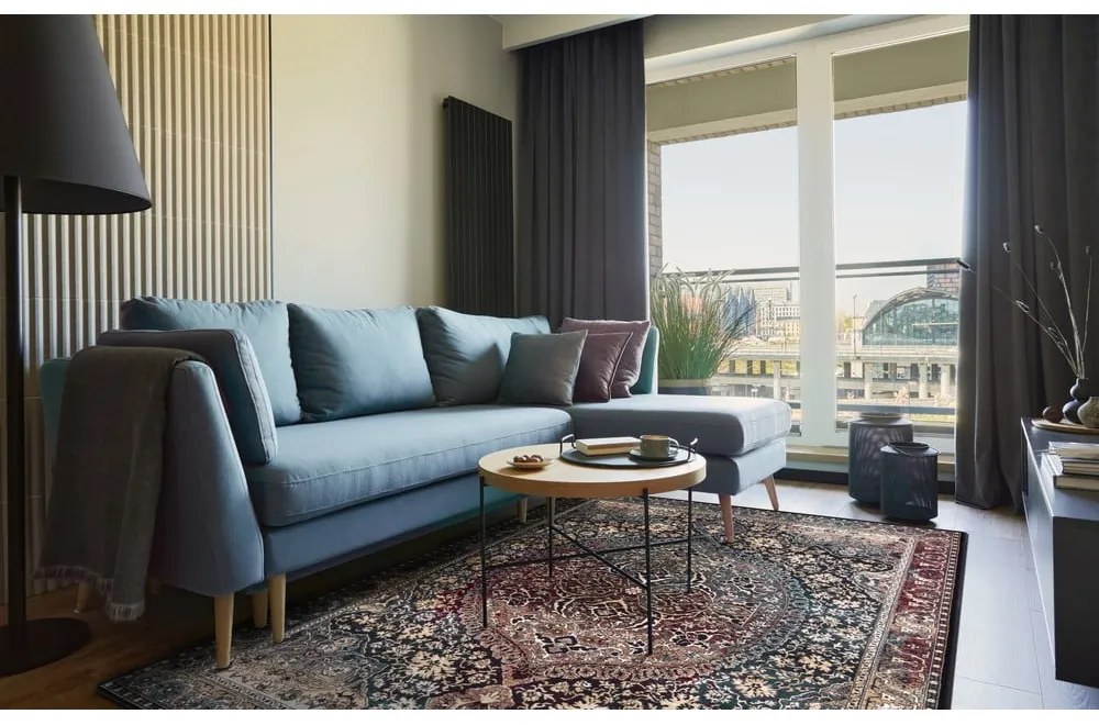 Sötétzöld gyapjú szőnyeg 160x240 cm Ava – Agnella