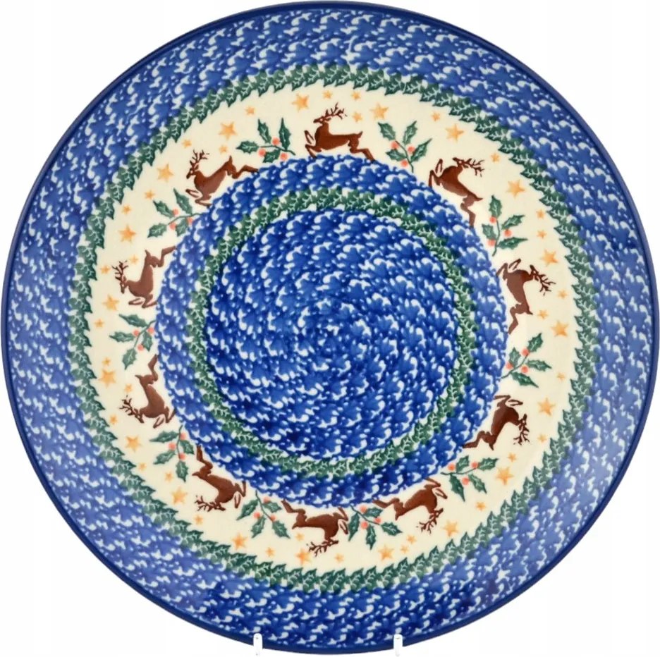 Ebédlő tányér 25cm Ceramika Artystyczna Bolesławiec