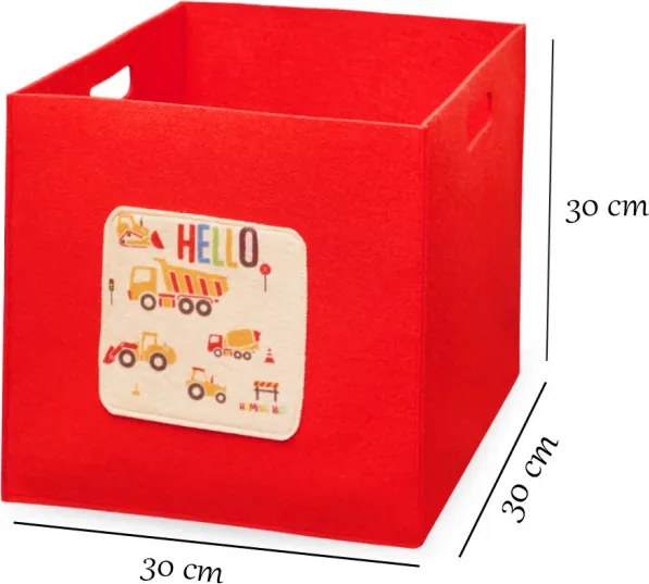 HMY filc tárolódoboz, 30×30 cm – TR968HBR1101