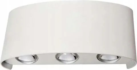 Homlokzati Lámpa Kültéri Fali Lámpa Fehér Felső Alsó 6W IP54