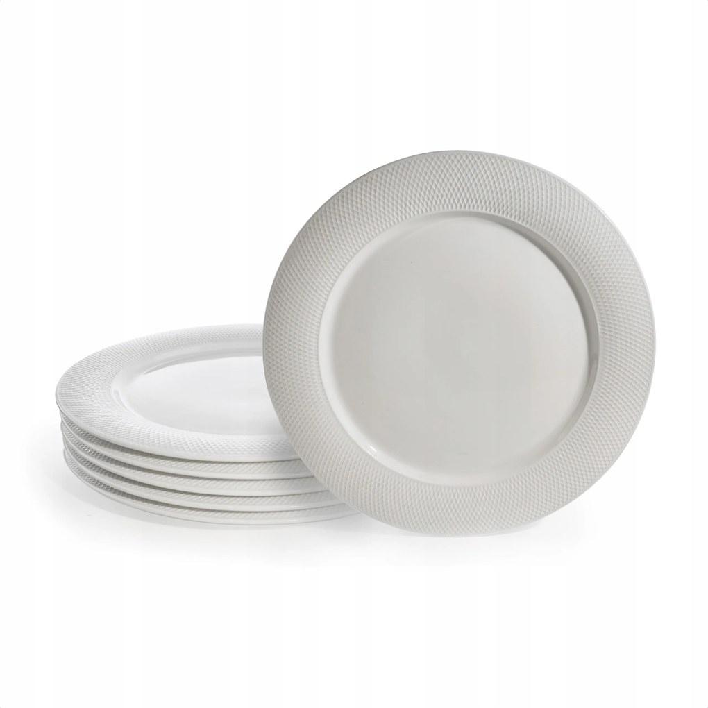 Tányérkészlet Tudor England, 6 darabos, 26 cm-es étkészlet Tudor England