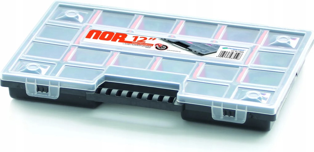 Rendszerező doboz 29 x 19,5 x 3,5 cm Fekete