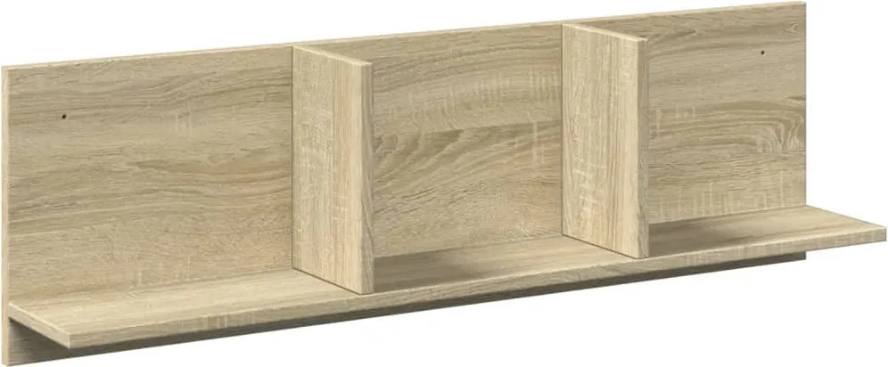 vidaXL sonoma tölgy színű szerelt fa faliszekrény 100 x 16,5 x 30 cm