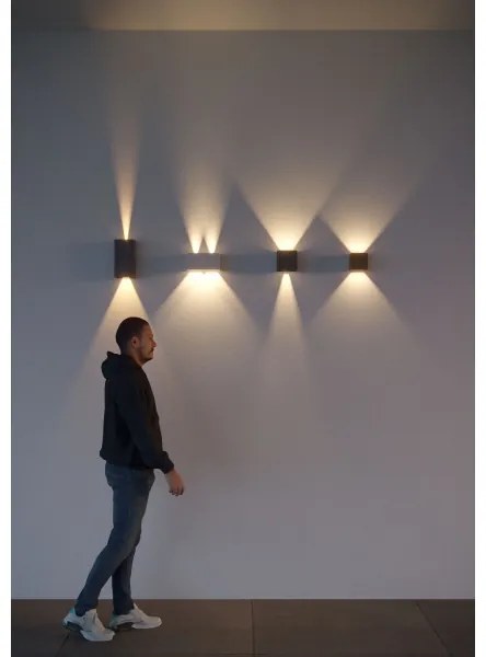 Redo 90300 - VARY LED kültéri fali lámpatest, 4xLED/5W/230V, 3000K, IP54, fehér