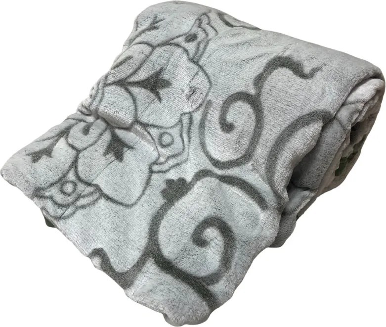 Deka mikroflanel takaró khaki 200 x 230 [cm]