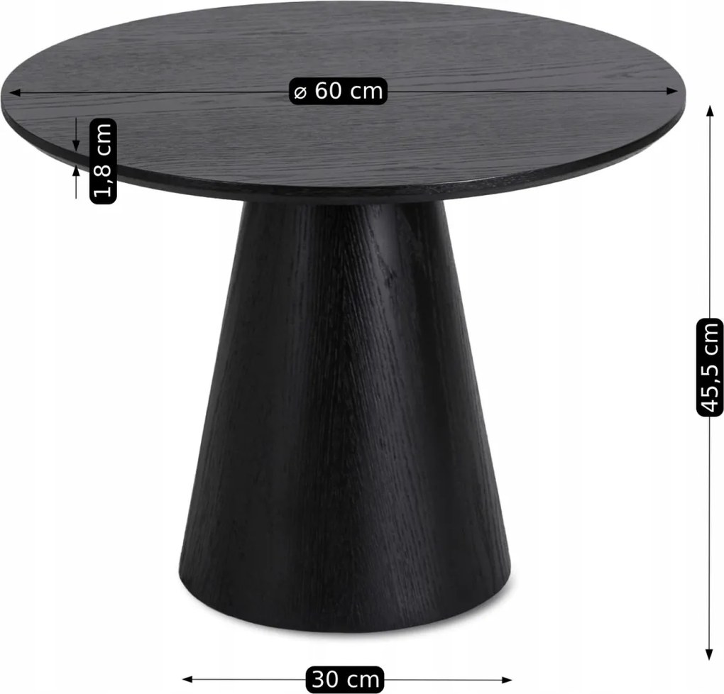 Asztal fekete színben CASSANDER