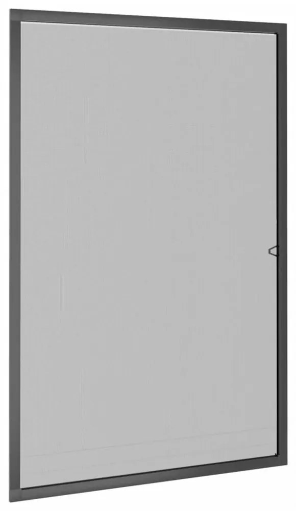 antracitszürke ablakszúnyogháló 90x120 cm