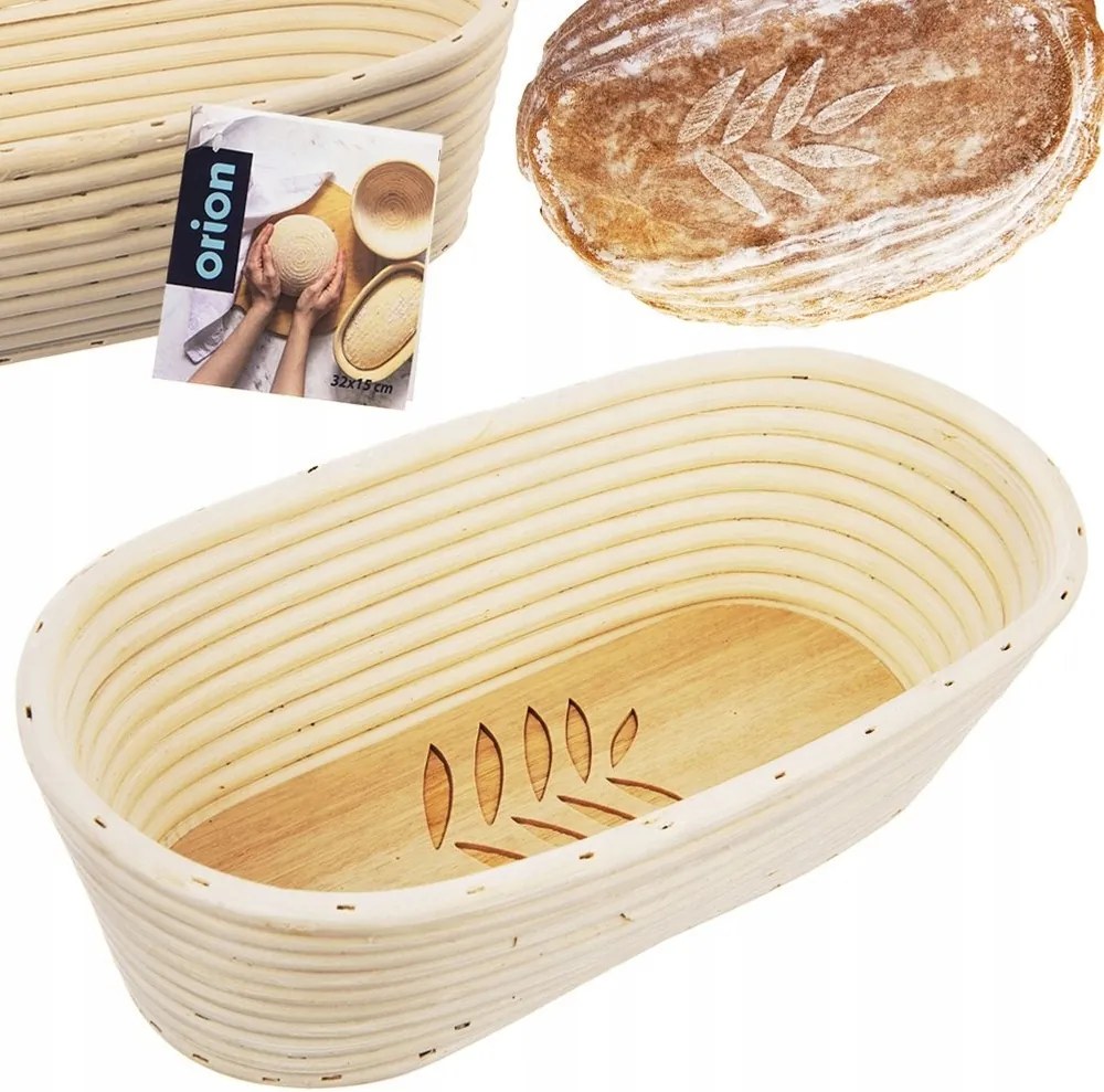 Rattan kosár kenyérformázáshoz cipóhoz 1,5kg