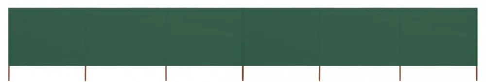 zöld szövet 6-paneles szélfogó 800 x 120 cm